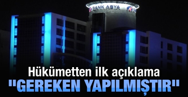 Hükümetten ilk açıklama