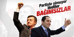 Pamukoğlu ve Erbakan bağımsız aday olacak