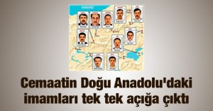 Cemaatin Doğu Anadolu’daki imamları tek tek açığa çıktı