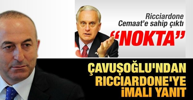 Çavuşoğlu’ndan Ricciardone’ye imalı yanıt