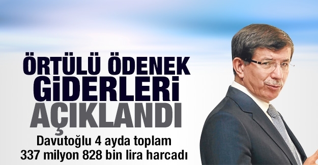 Örtülü ödenek giderleri açıklandı!