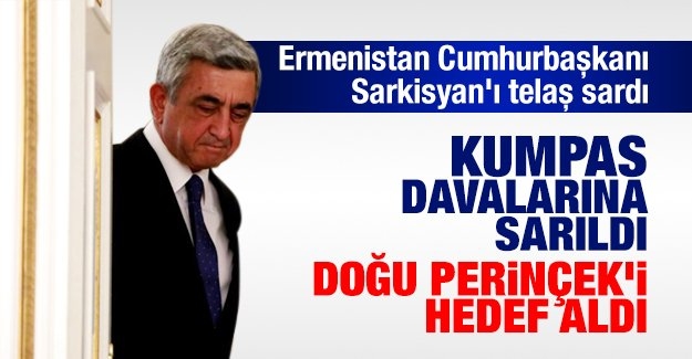 Sarkisyan kumpas davalarına sarıldı, Doğu Perinçek’i hedef aldı
