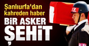 Şanlıurfa’dan kahreden haber! Bir asker şehit