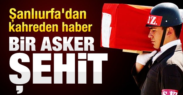 Şanlıurfa’dan kahreden haber! Bir asker şehit