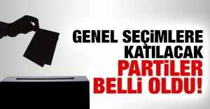 Genel seçimlere katılacak siyasi partiler belli oldu!
