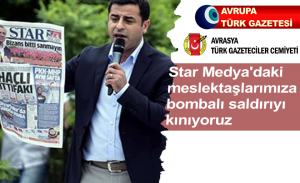 Star Medya’daki meslektaşlarımıza bombalı saldırıyı kınıyoruz