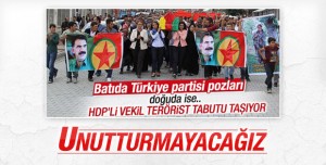 HDP’li vekil Tuğba Hezer PKK’lı teröristin tabutunu taşıdı