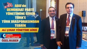 ABD’de Demokrat Parti yönetimine giren Türk’e Türk diasporasından tebrik
