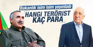 İşte resmen aranan teröristlerin listesi