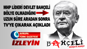 MHP Lider Devlet Bahçeli herşeye karşı olmadığını TV’de açıkladı
