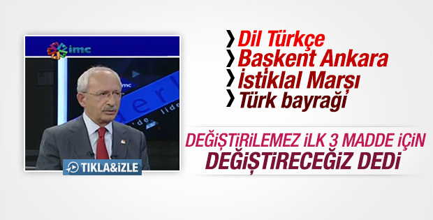 Kılıçdaroğlu’ndan PKK’lı kanalda skandal Anayasa açıklaması