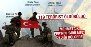 Kahraman Mehmetçikler, PKK’nın ‘girilmez’ dediği bölgede!