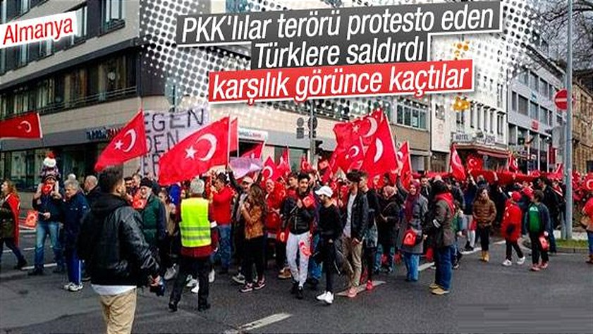 Almanya’da PKK’lı teröristleri linçten polisler kurtardı