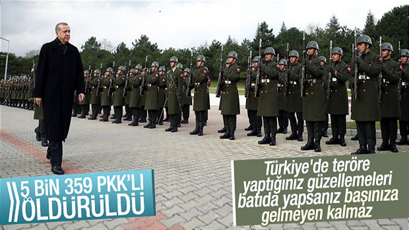 Erdoğan terör örgütü PKK’yı nasıl ezdiklerini bilançosuyla açıkladı