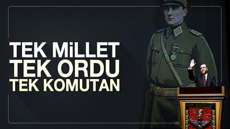 Erdoğan’dan tek ordu tek komutan vurgusu