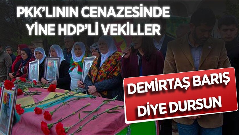HDP’li vekil ‘müsveddeleri’ PKK’lı katillerin cenazesinde