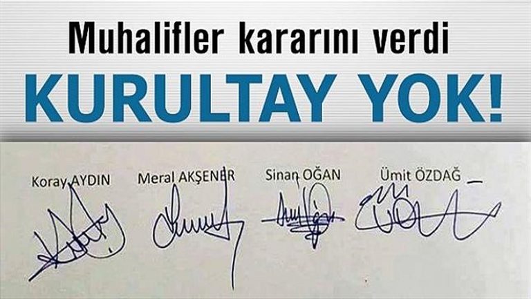 Muhalifler kararını verdi! Kurultay yok! Ama nasıl?