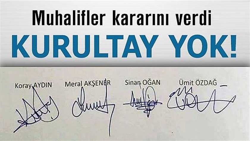 Muhalifler kararını verdi! Kurultay yok! Ama nasıl?