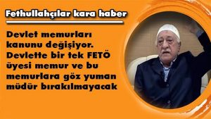 Büyük temizliğin alt-yapısı tamam; FETÖ’nün devlette kökü kazınacak!
