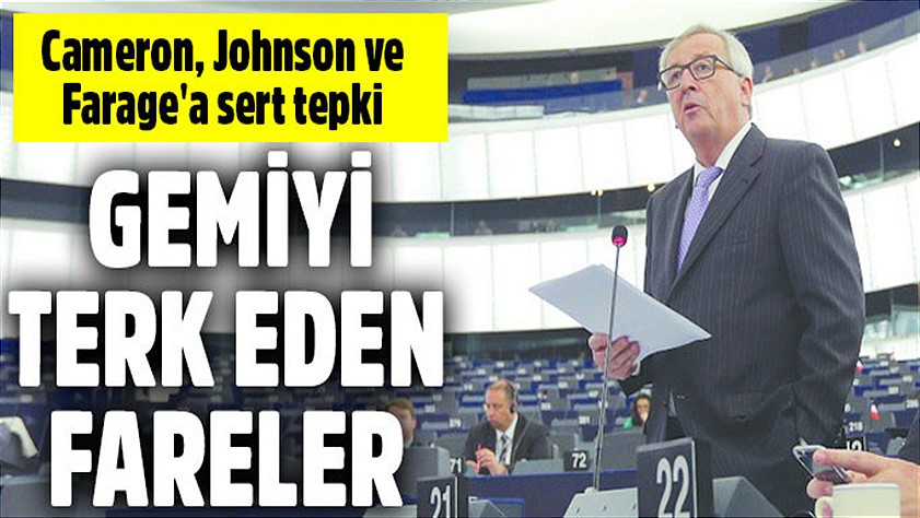 Verhofstadt: Cameron, Johnson ve Farage batan gemiyi terk eden fareler gibi davranıyor
