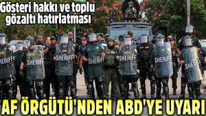 Uluslararası Af Örgütü’nden ABD’ye toplu gözaltı ve gösteri hakkı uyarısı