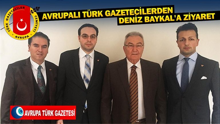 Avrupalı Türk gazetecilerin Deniz Baykal’ı ziyaretinde Avrupalı Türkler konuşuldu