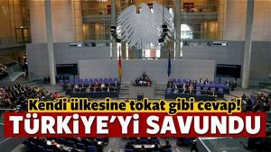 Alman vekilden ‘Türkiye çarpıtması’na tepki