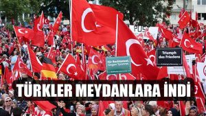 Avrupalı Türkler terörist FETÖ’ye karşı demokrasi mitinginde buluştu