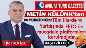 Mutlaka izleyin, Metin Külünk’ten çok önemli görev çağrısı: Yurtdışında FETÖ’le mücadele platformları kurulmalı