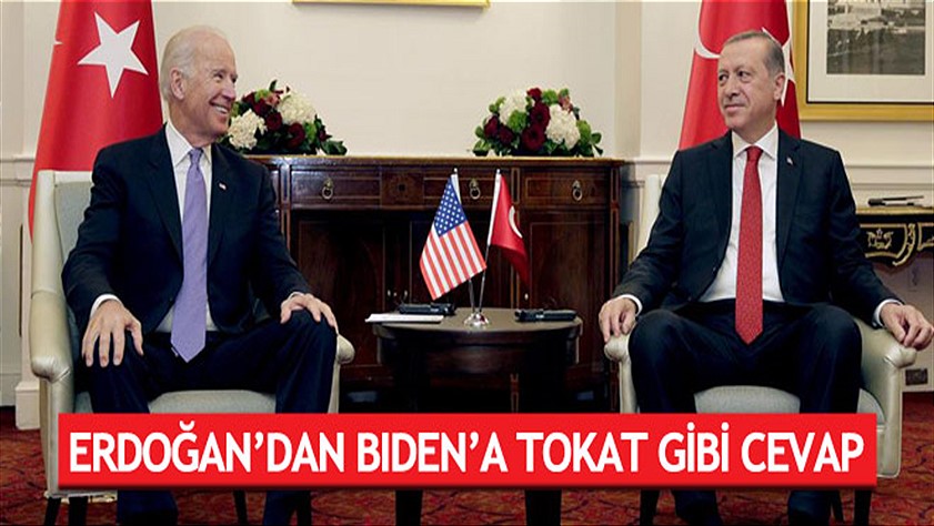 Cumhurbaşkanı Erdoğan’dan Biden’a tokat gibi cevap
