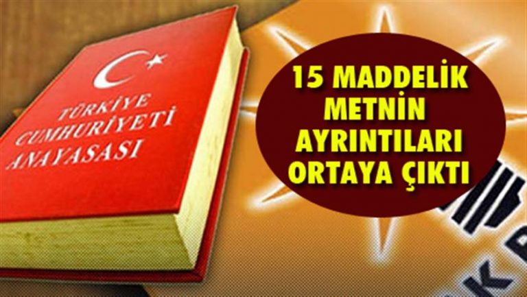 İşte AK Parti’nin Başkanlık taslağı