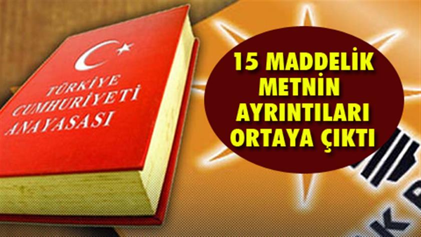 İşte AK Parti’nin Başkanlık taslağı