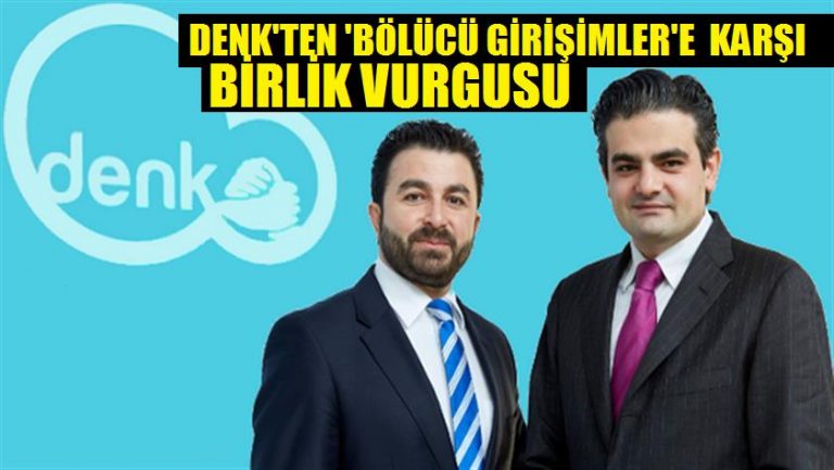 DENK’ten ‘bölücü girişimler’e karşı birlik vurgusu