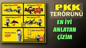 İşte PKK’lı teröristleri en iyi anlatan çizim