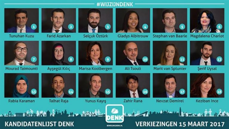 İşte Hollanda’daki Türklerin-Müslümanların-göçmenlerin partisi DENK’in milletvekili adayları