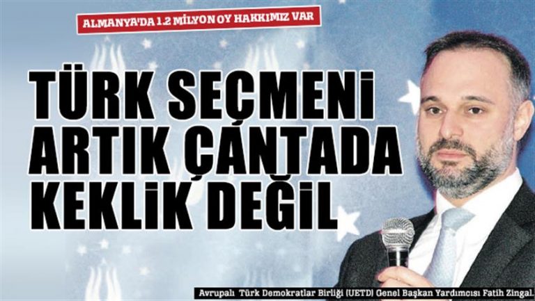 UETD’den önemli açıklama: Türk seçmen çantada keklik değil!