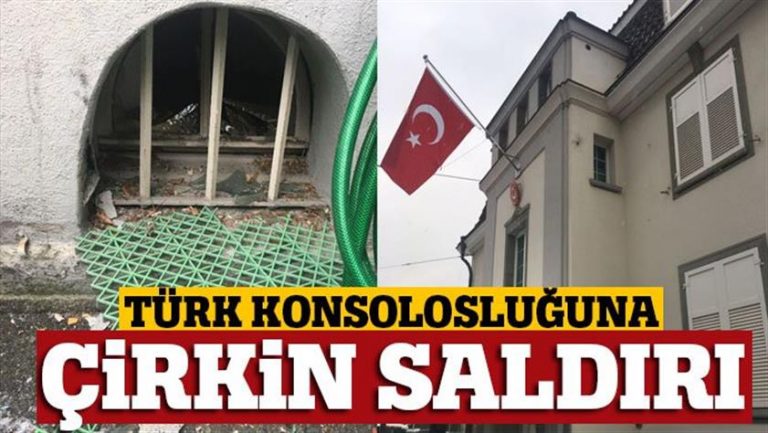 Türkiye’nin Zürih Başkonsolosluğuna saldırı