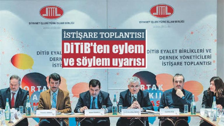 DİTİB’ten eylem ve söylem uyarısı