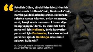 Terörist-başı Fethullah Gülen TSK’yı ülke adlarıyla şifrelemiş, birisi Hollanda