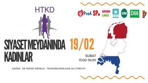Hollanda Türk Kadınları Derneği’nden seçime yönelik ‘Siyaset Meydanında Kadınlar’ programı