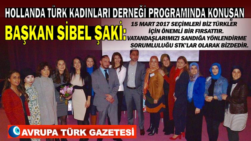 ‘Siyaset Meydanında Kadınlar’ programıyla 15 Mart Hollanda seçimlerine mercek tutuldu