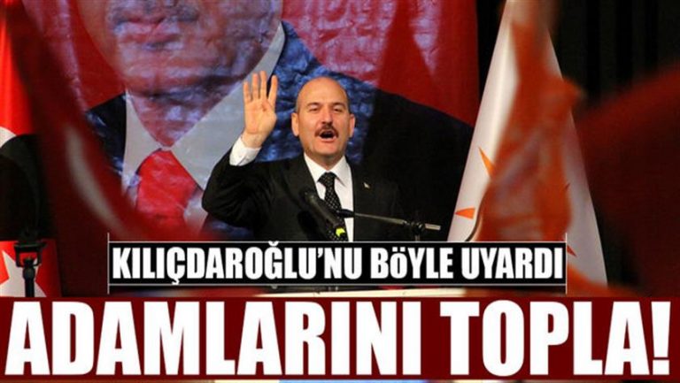 İçişleri Bakanı Süleyman Soylu “Kılıçdaroğlu’na söylüyorum” dedi ve saydırdı; İşte o görüntüler