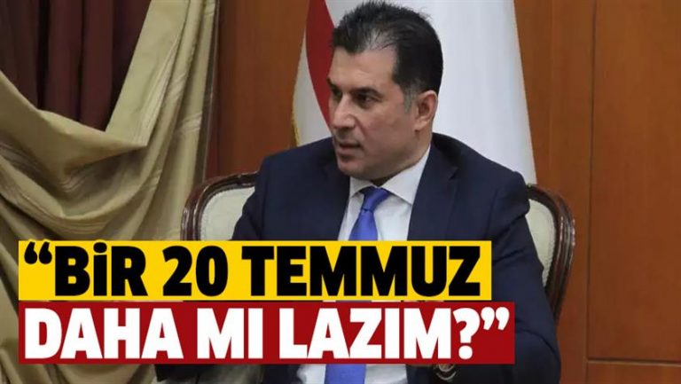 KKTC Başbakanı Hüseyin Özgürgün Rumlara sert çıktı