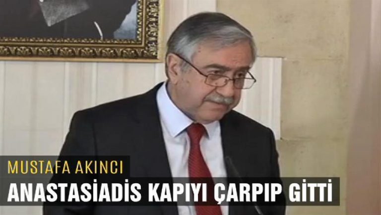 KKTC Cumhurbaşkanı Akıncı: Anastasiadis kapıyı vurarak çıktı!