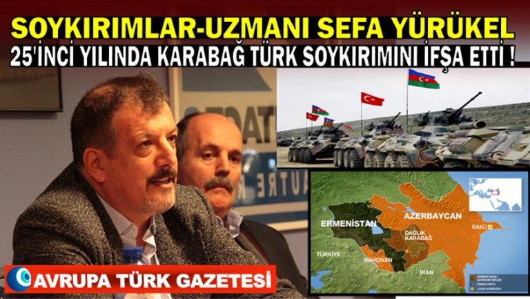 Soykırımlar-uzmanı Yürükel 25’inci yılında Karabağ Türk soykırımını ifşa etti