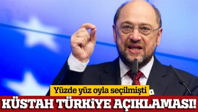 Schulz’dan küstah Türkiye açıklaması