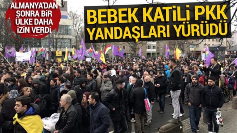 Almanya’dan sonra Hollanda da PKK yürüyüşü yapıldı