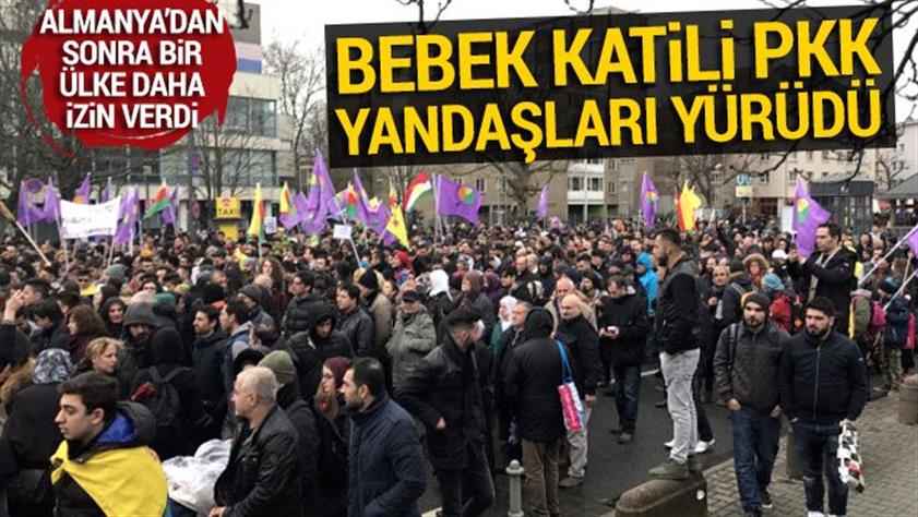 Almanya’dan sonra Hollanda da PKK yürüyüşü yapıldı