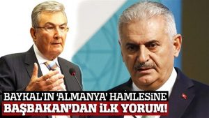 Başbakan’dan Baykal’a Almanya konusunda teşekkür