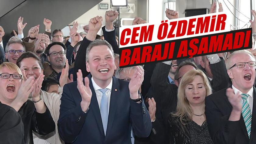 Cem Özdemir barajı aşamadı